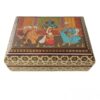 Wooden Persian Gift Box Handcrafted Khatam Kari Singer and Dancer Design
