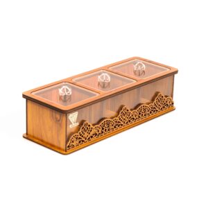 Counter-Friendly Wooden Tea Chest – Perfect Elegant Tea Gift Box