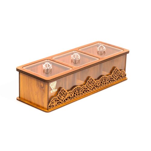 Counter-Friendly Wooden Tea Chest – Perfect Elegant Tea Gift Box for Snacks & Chocolate