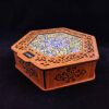 Floral Themed Wooden Tea Chest – Elegant Gift for Tea Lovers