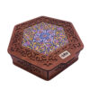 Floral Themed Wooden Tea Chest – Elegant Gift for Tea Lovers