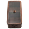 Wooden Tea Storage Chest – Geometric Home Décor Theme & Organizer