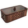 Wooden Tea Storage Chest – Geometric Home Décor Theme & Organizer