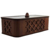Wooden Tea Storage Chest – Geometric Home Décor Theme & Organizer