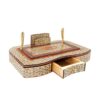 Smart & Stylish – Sliding Khatamkari Holder for Pens and Business Cards