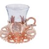 Traditional Handmade Copper Tea Set with Saucers – Elegant Drinkware for Serving & Gifting