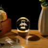 3D Crystal Ball Night Light Flamingo Fantasy Glowing LED Lamp