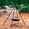 Cauldron Campfire Cooking Set with Tripod, Grill Place With Pan – Ultimate Outdoor Cooking Kit 3-piece