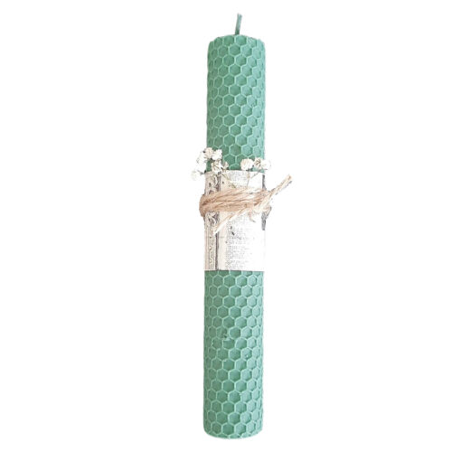 Natural Beeswax Pillar Candle – Eco-Friendly Clean-Burning Candle for Home Decor & Relaxation