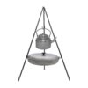 Cauldron Campfire Cooking Set with Tripod, Grill, Pan & Kettle – Complete Outdoor Cooking Gear, 4-Piece