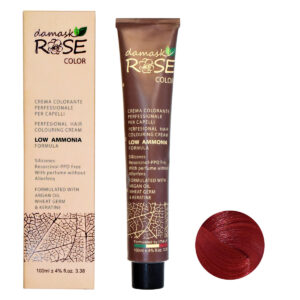 Damask Rose Hair Color 7/66, 100ml – Ruby Red Shade Bold, Vibrant & Luxuriously Glossy Color