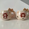 Adorable Fantasy Ceramic Teddy Bear Mug A Cute and Cozy Sip with a Playful Handle