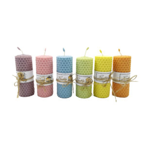 Beeswax Candle Pillar – Ideal for & Ambiance, Elegant, Set of 6