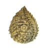 Brass Women's Brooch - Chic & Lux with Spring Design in Golden