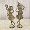 Bronze Statue of Two Dancing Musicians – Elegant Sculptural Art for Home or Office Decor