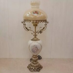 Bronze & Ceramic Table Lamp for Stylish Home Lighting – Classic Design with Warm Ambiance