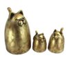 Cat Sculpture Polyester Set of 3 Elegant and Durable Art for Your Home