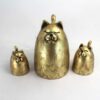 Cat Sculpture Polyester Set of 3 Elegant and Durable Art for Your Home