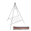 Cauldron Campfire Cooking Tripod - Durable & Adjustable Outdoor Cooking Stand for Campfires and Outdoor Cooking