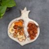 Concrete Serving Tray - Pomegranate Design Handcrafted Decorative Tray