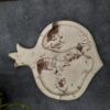 Concrete Serving Tray - Pomegranate Design Handcrafted Decorative Tray