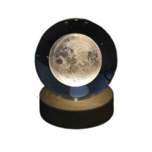 Crystal Ball Lamp Space Night Light Moon
