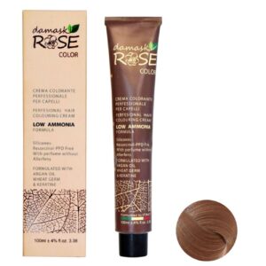 Damask Rose Hair Color PR6, 100ml – Amber Bronze Shade Unique Color & Long Lasting