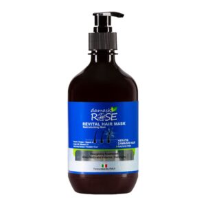 Damask Rose Hair Mask Model Keratine – 500ml for Deep Hydration and Smoothing Hair