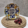 Decorative Glass Wall Plate - Perfect Gift for Every Occasion with Vitreous Art & Calligraphy Design