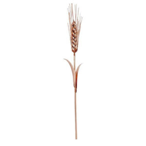 Decorative Copper Flower with Wheat Design – Symbolism and Floral Art for Home Decor (x6)