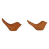 Decorative Wooden Bird Figurine - Handcrafted Ideal Gift for Nature Lover (x2)