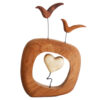 Decorative Wooden Bird Figurine - Handcrafted Natural Suitable for Home Decor
