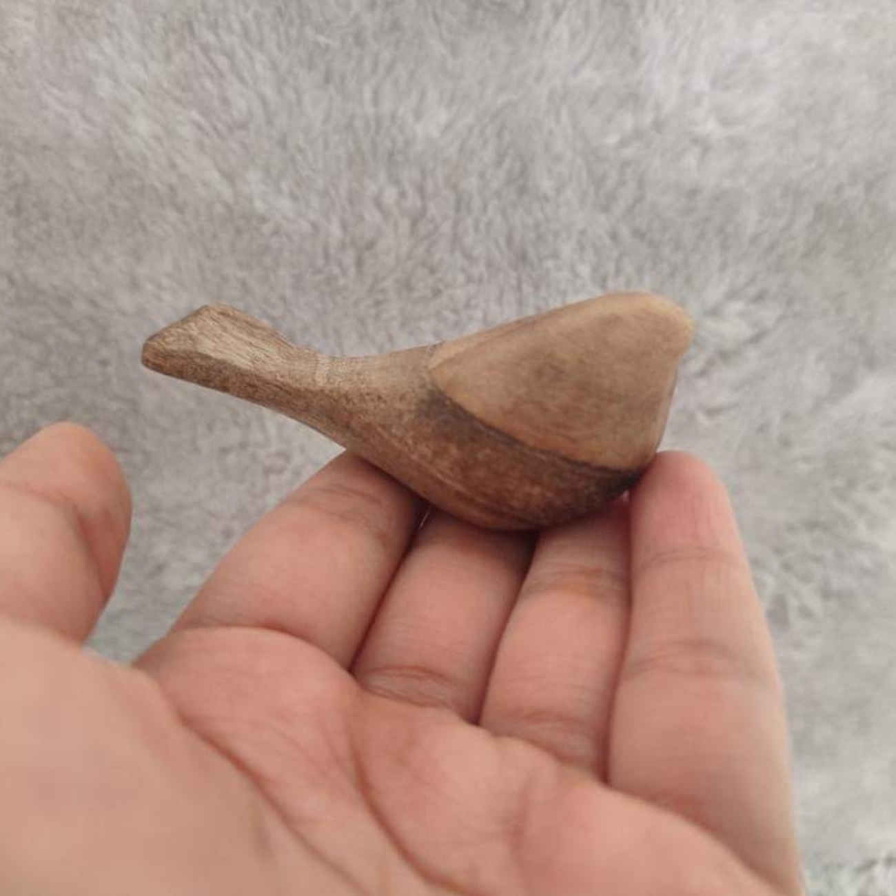 Decorative Wooden Bird Figurine – Perfect for Home Decor with Rustic Style (x2)