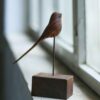 Decorative Wooden Bird Figurine - the Perfect Touch for Rustic and Modern Space