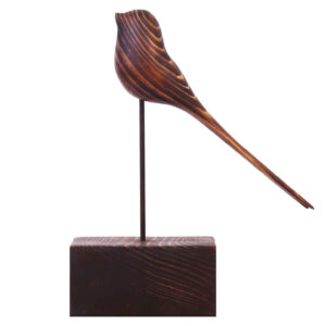 Decorative Wooden Bird Figurine – the Perfect Touch for Rustic and Modern Space