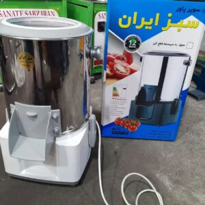 Electric Vegetable Chopper 6-Litre 220V – Sabz Iran Brand White Color