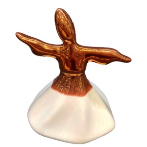 Elegant Ceramic Sama Dance Sculpture – Handcrafted Artistry and Spiritual Beauty
