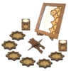 Haft Seen Set - Perfect for Celebrating Nowruz Persian New Year with Geometric Design
