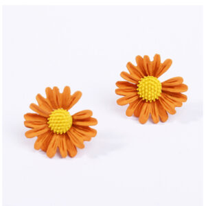 Handcrafted Ceramic Flower Earrings – Daisy Flower Design
