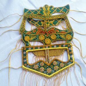 Handcrafted Decorative Mask with Intricate Embroidery 4 Different Designs in 1 pack