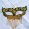Handcrafted Decorative Mask with Intricate Embroidery 4 Different Designs in 1 pack