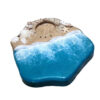 Handcrafted Resin Incense Holder with Sea & Beach Design