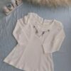 Handcrafted White Women's Shirt with Exquisite Embroidery