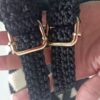 Handmade Crochet Bag Tunisian Style Black and White – Perfect Personalized Accessory