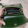 Handmade Genuine Leather Bag - Jade Green Bird & Flower