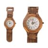 Handmade Wooden Desk Clock - Modern Wristwatch Silhouette