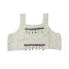 Hand-Crocheted Macrame Crop Top - White Boho Summer Top