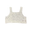 Hand-Crocheted Macrame Crop Top - White Boho Summer Top