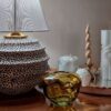 Modern Chic Leopard Print Ceramic Table Lamp for a Bold Stylish Touch