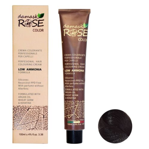 N3 – Dark Brown Shade Damask Rose Hair Color 100ml Long-Lasting with Nourishing Care